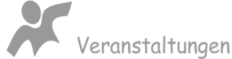 Graues Männchen mit dem Schriftzug Leitbild